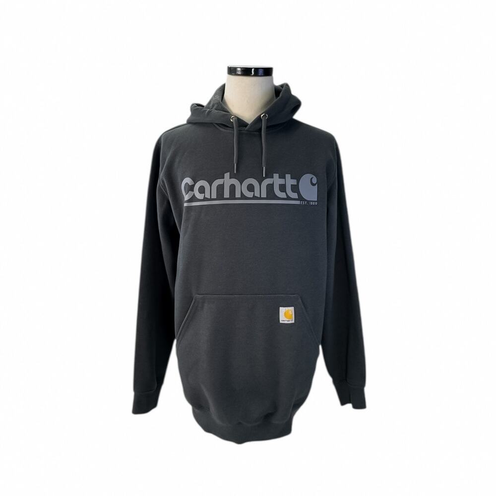 Carhartt Men's Rain Defender Loose Fit Pullover Hoodie Gray M
